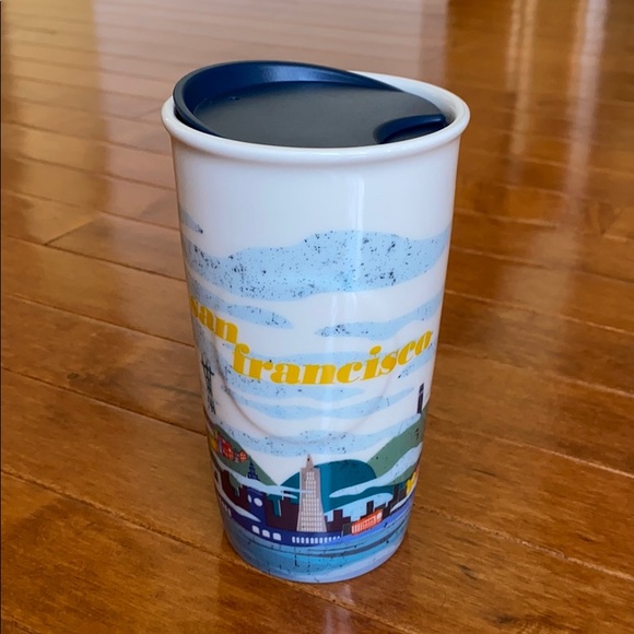 NWT STARBUCKS SAN FRANCISCO CERAMIC TUMBLER - Picture 1 of 6